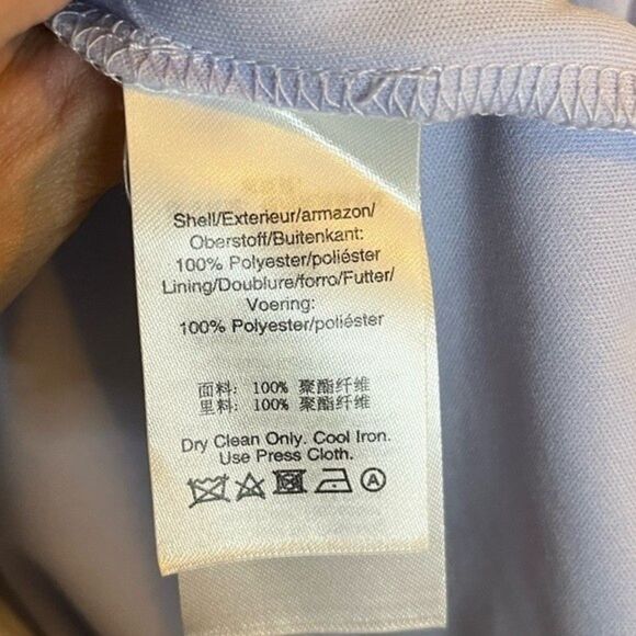 DKNY Women’s Blue Faux Wrap Midi Dress Size 10 - Picture 8 of 8